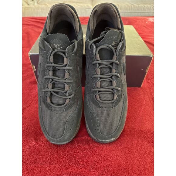 Size 9 Air Force 1 low 07 lv8 suede Black/Black/Velvet Brown New OG BOX main image 6